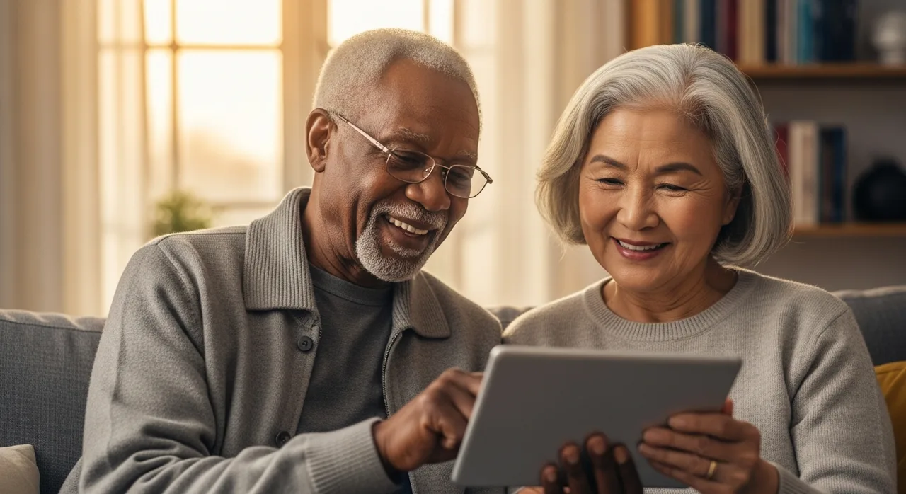 Diverse group of people learning about online safety